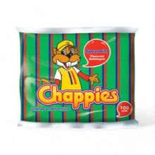 Chappies Bubblegum Spearmint 100-piece pack with iconic "Did You Know?" facts wrappers