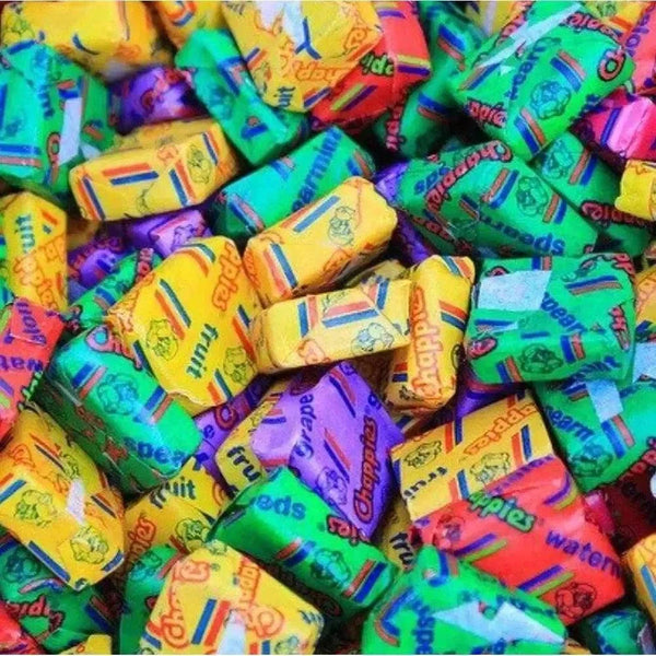 Pack of 100 Chappies Bubblegum Watermelon flavor 400g with fun facts inside wrappers