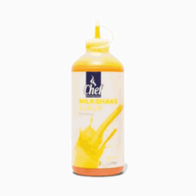 Chef Pro Milkshake Syrup Banana 1 Litre bottle with creamy banana flavor for milkshakes and desserts