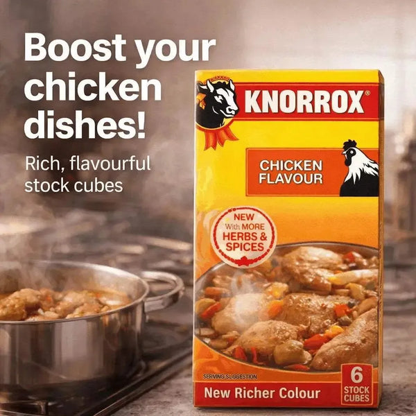 Knorrox Chicken Stock Cubes pack of 6 for soups stews and cooking with herbs and spices