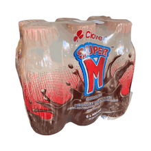Clover Super M medium fat chocolate milk 300ml pack of 6 bottles