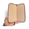 Cotton Road Large pink PU leather wallet with light pink heart and zip compartments