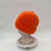 Cotton Road Polar Fleece Beanie in bright orange, thick and soft for warmth and ear coverage