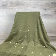 Winter Poncho - Green with Pearls - Something From Home - South African Shop