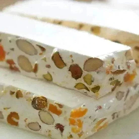 150g French-style Damascus Nougat bar with smooth texture and sweet flavor
