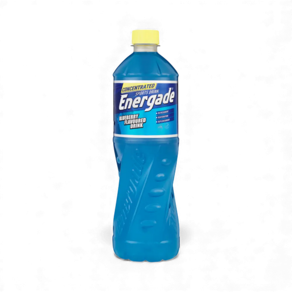 Energade Sports Drink Concentrate 750ml blueberry flavor bottle for hydration and electrolyte replenishment