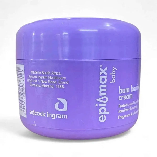Epimax Baby Barrier Bum Cream Tub - 125g for sensitive skin protection.