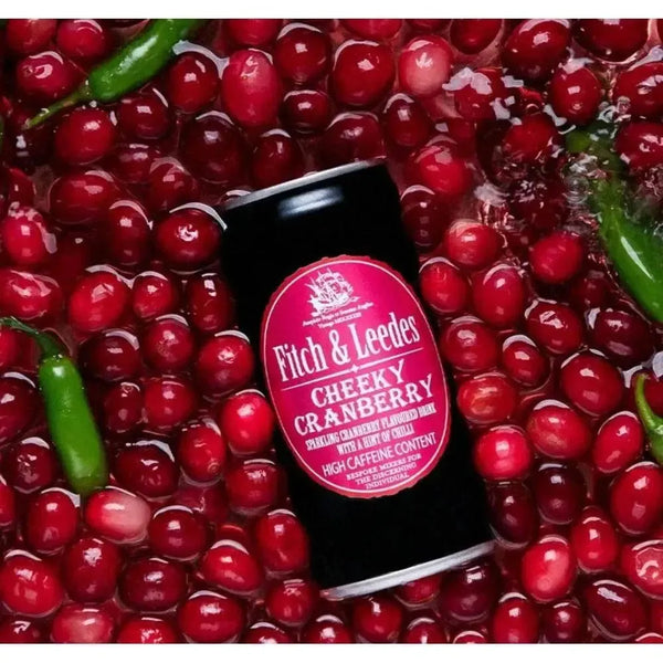 Fitch & Leedes Cranberry 200ml premium mixer can with tart and sweet cranberry flavor