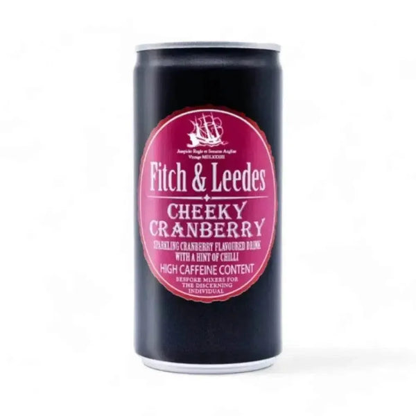 Fitch & Leedes Cranberry 200ml premium mixer can with tart and sweet cranberry flavor