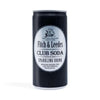 Fitch & Leedes Soda Water 200ml sparkling drink can for cocktails and refreshment