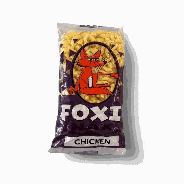 Foxi Nax Chicken 75g crunchy South African maize puff snack with savory chicken flavor