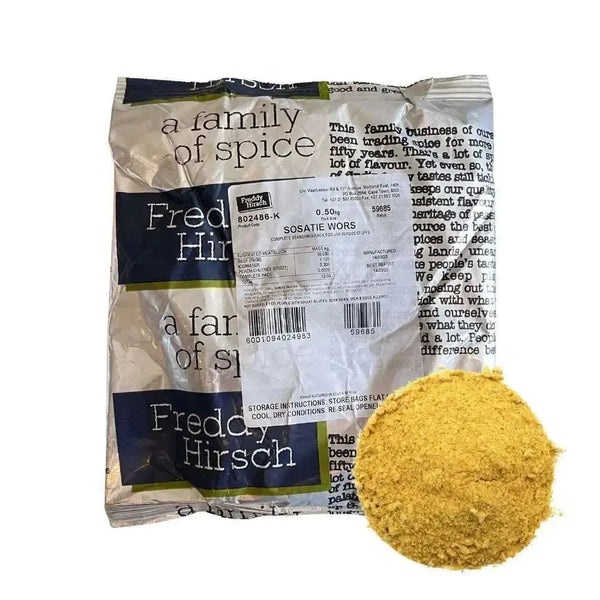 Freddy Hirsch Sosatie Wors 500g seasoning for traditional South African barbecue