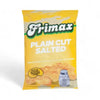 Frimax Potato Chips Plain Cut Salted 125g bag showing classic snack packaging and salted potato chips inside