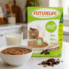 Futurelife Smart Food Chocolate 500g with cereal bowl and milk