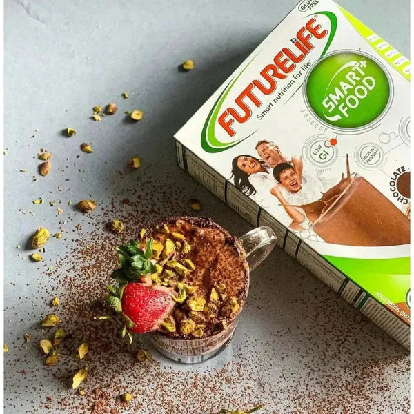 Futurelife Cereal Chocolate 500g pack with vitamins, minerals, amino acids, omega-3, and immune support