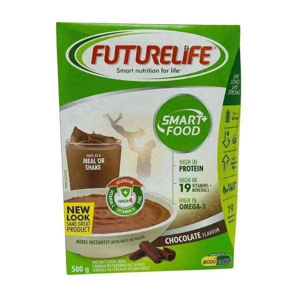 Futurelife Cereal Chocolate 500g pack with rich nutrients and low GI for balanced energy