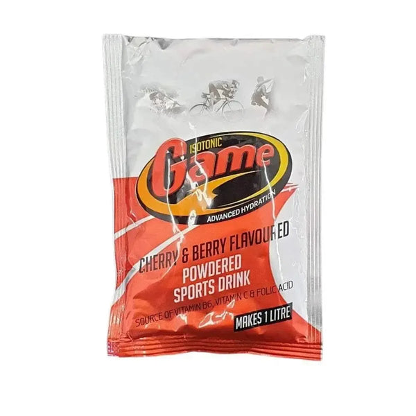 GAME Sachet Cherry & Berry 80g isotonic powder for energy and electrolyte replenishment