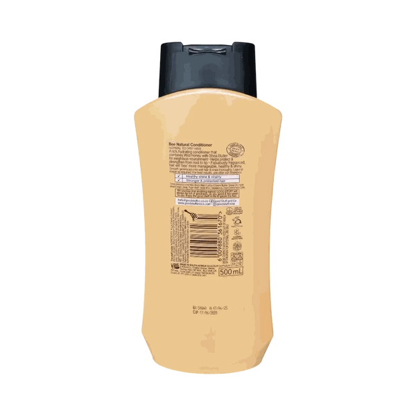 Good Stuff Bee Natural Nourishing Shine Conditioner 500ml bottle with honey, jojoba oil, and shea butter for dry, fragile hair