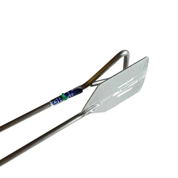 GoodNel Hamburger Tongs stainless steel 410mm braai tool with ergonomic handle and triangular paddle grip