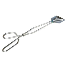 GoodNel Hamburger Tongs stainless steel 410mm braai tool with ergonomic handle and triangular paddle grip