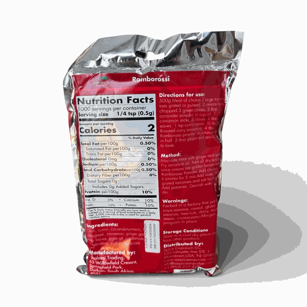Gorima's Spice Romborossi 500g authentic South African-Indian curry blend