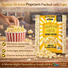 Pack of 3 Jumpin Jack Gourmet Popcorn Butter Seeds microwave popcorn bags 85g each with rich buttery flavor for movie nights and parties