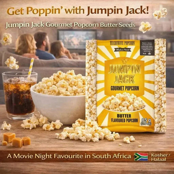 Jumpin Jack Gourmet Popcorn Butter Seeds microwave popcorn pack of 3 with rich buttery flavor