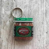 Colorful resin grocery keychains for keys and gifts, about 5cm in size