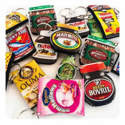 Colorful resin grocery keychains perfect for gifts and daily use