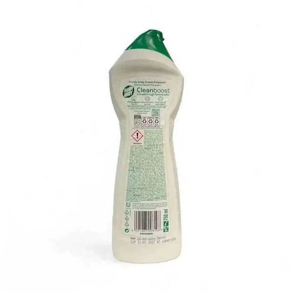 Handy Andy Cream Potpourri 750ml bottle with biodegradable fragrance and recycled plastic packaging