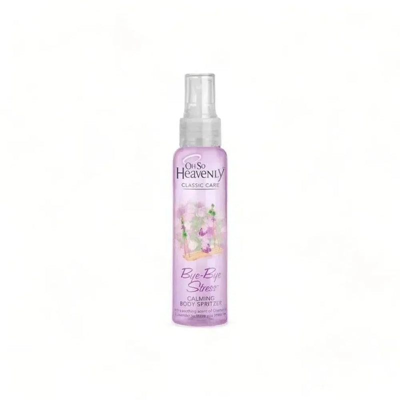 Oh So Heavenly Classic Care Body Spritzer - Bye Bye Stress 100ml with calming chamomile, geranium, and lavender fragrance blend