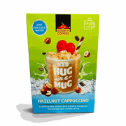 Hug in a Mug Hazelnut Iced Cappuccino box with 8 single-serve sachets