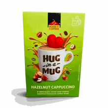 Hug-in-a-Mug Hazelnut Ice Cappuccino 8 sachets pack with creamy hazelnut coffee drink
