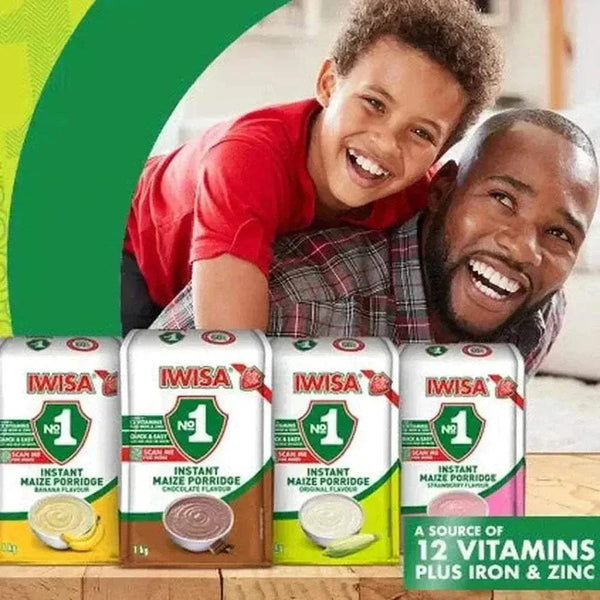 IWISA Instant Maize Porridge Vanilla flavour 1kg pack for quick nutritious breakfast