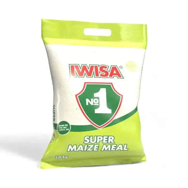 IWISA Maize Meal 10kg bag, authentic South African maize meal, nutrient-rich and high-quality