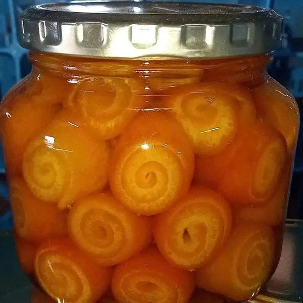Ina Lessing Marmalade Orange Peel Rolls 400g citrus treat with orange peel and sugar syrup