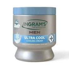 Ingrams Camphor Cream Men's Ultra Cool 450ml with cooling menthol and 48-hour moisturizing benefits