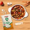 Iwisa Samp EASY COOK 1kg packaging with cooked traditional South African corn meal