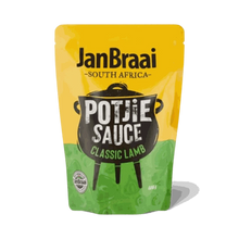 Jan Braai Sauces Classic Lamb Potjie Sauce 400g pouch for savory South African lamb dishes