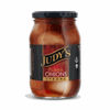 Judy’s Strong Pickled Onions 410g jar with bold, crunchy pickled onions for cheese and cold meats
