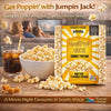 Jumpin Jack Gourmet Popcorn Butter Seeds 85g microwave popcorn pack with buttery flavor and kosher halaal certification