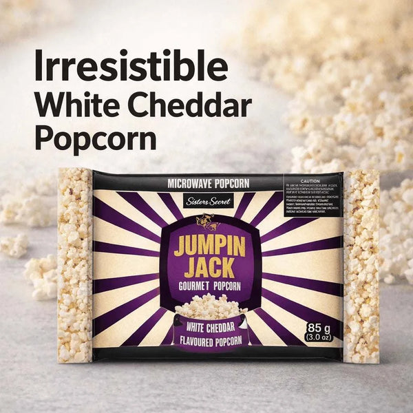 Jumpin Jack Gourmet Popcorn Cheddar Seeds - (Pack of 3 x 85g) Facebook Ad