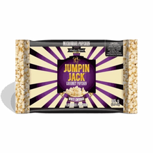 Jumpin Jack Gourmet Popcorn Cheddar Seeds pack of 3 with white cheddar flavor and nutritional info.