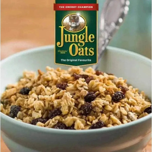 Jungle Muesli Tropical 750g pack with nuts, seeds, and dried tropical fruits for a nutritious breakfast
