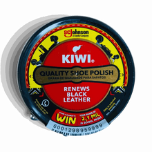 KIWI Quality Shoe Polish Black 50ml tin for leather shoe care and shine