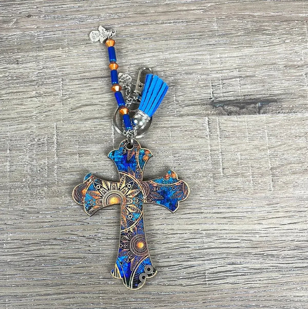 Keyring - Wooden Cross - Something From Home - South African Shop