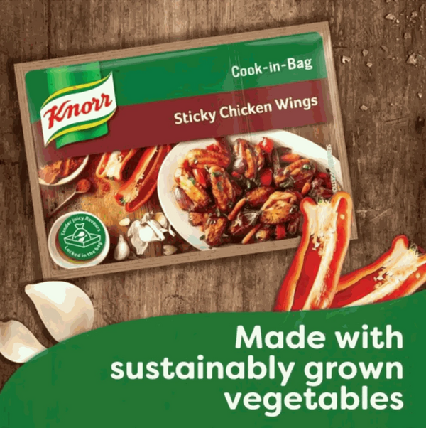 Knorr Cook-in-Bag Sticky Chicken Wings 35g seasoning mix with roasting bag