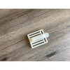 White small Koeksister cutter for traditional dough shaping and braiding