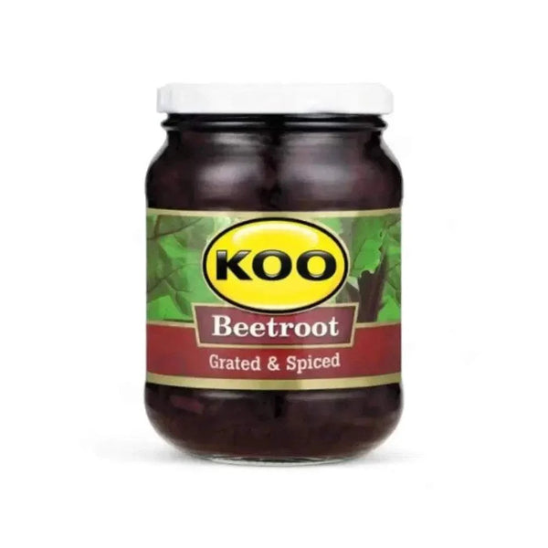 Koo Beetroot grated and spiced 405g can for salads and sides