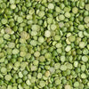 Close-up of raw green split peas for cooking and meal preparation